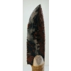 Image 6 : OBSIDIAN KNIFE W/ ANTLER HANDLE & STAND