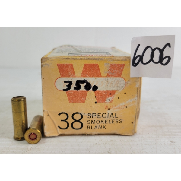 AMMO: 50X WINCHESTER .38SPCL BLANKS