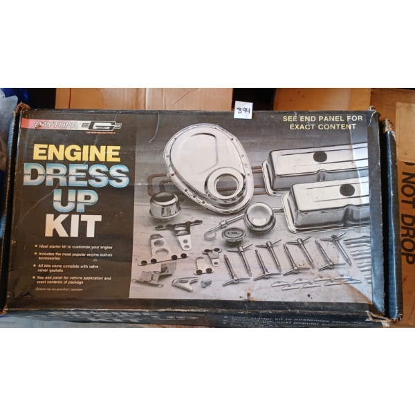 JOB LOT - CAR PARTS - INCL ENGINE DRESS UP KIT, STEREOS, DASH COMPONENTS & SEAT BELT PARTS