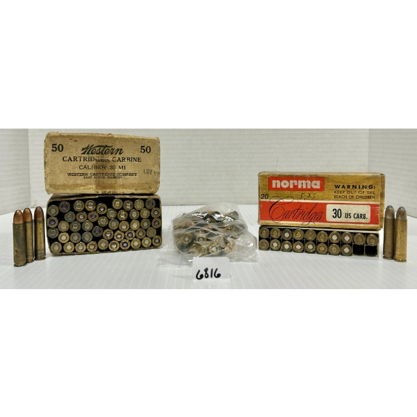 AMMO: 98X MIXED .30 CARBINE - SP & FMJ