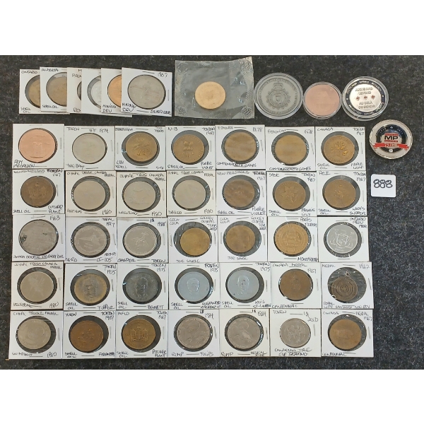 JOB LOT - MISC TOKENS, MEDALLIONS & MEDALS