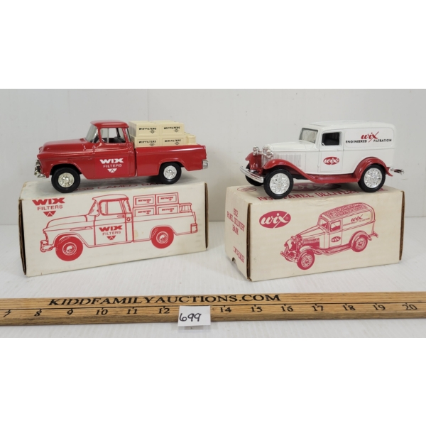 LOT OF 2 - ERTL DIECAST COIN BANKS - INCL 1932 PANEL DELIVERY BANK