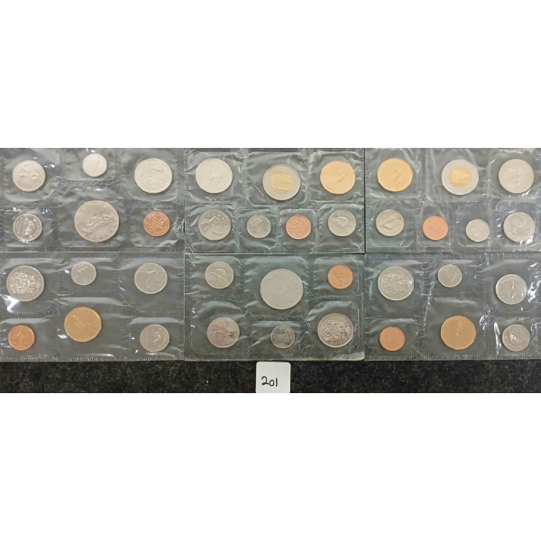  LOT OF 6 - 1972-1999 CDN UNCIRCULATED PROOF SETS