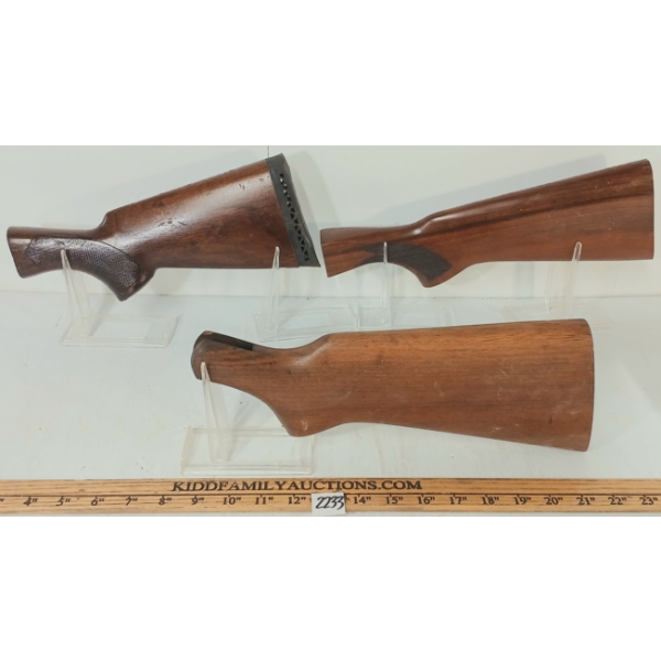 LOT OF 3 - MISC BUTT STOCKS