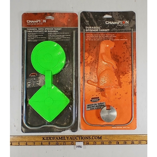 LOT OF 2 - CHAMPION DURASEAL SPINNER & GONG TARGETS