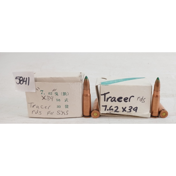 AMMO: 35X TRACER 7.62X39CAL - FOR SKS