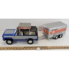 Image 3 : NYLINT PRESSED STEEL MOVIN'-TRIO U-HAUL PICKUP & TRAILER SET