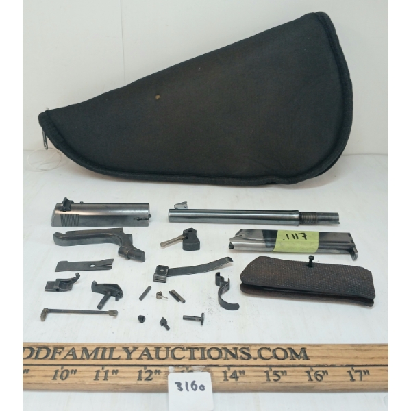 JOB LOT - COLT PARTS, SOFT CASE - INCL BARREL & .22CAL MAG - PAL REQ.