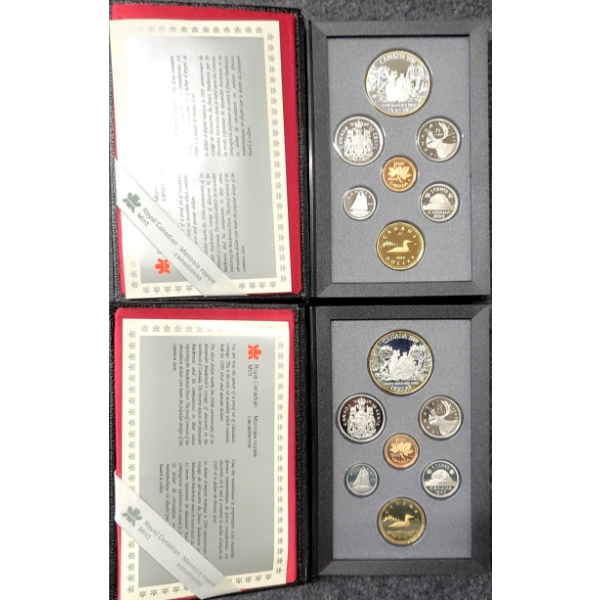 LOT OF 2 - 1989 RCM PROOF SETS