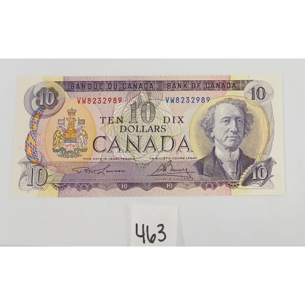1971 CDN $10 BANKNOTE - UNCIRCULATED