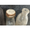 Image 5 : LOT OF 5 - APOTHECARY BOTTLES - INCL POISON & LOTION, ETC