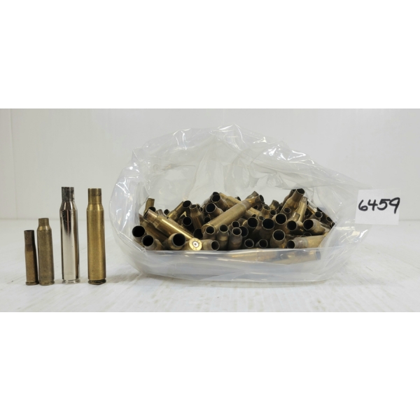 BRASS: QTY OF MISC MIXED RNDS - INCL .270 WIN, .223 REM, ETC - 3.5LBS 