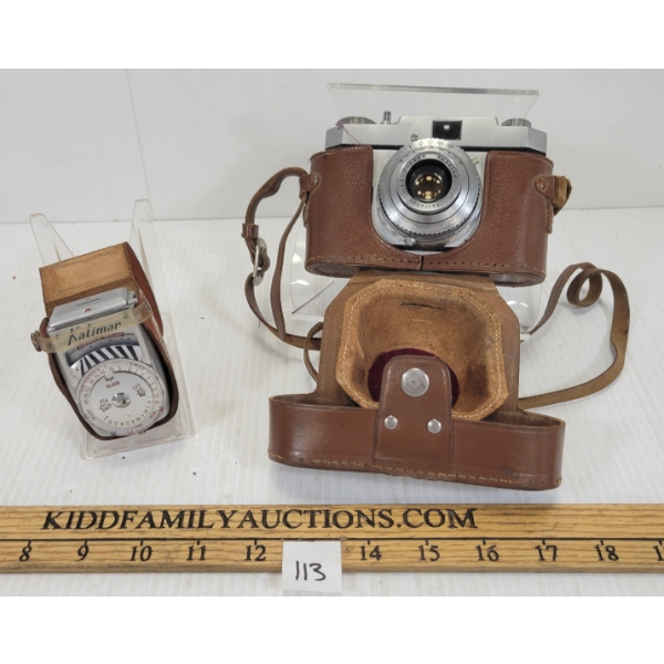 LOT OF 2 - KALMIER 'A1' FILM CAMERA & POLAROID LIGHT EXPOSURE METER