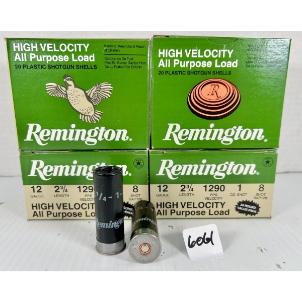 AMMO: 80X REMINGTON 12 GA 2-3/4 IN - #8