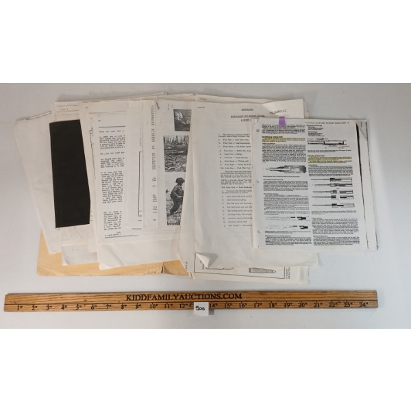 1980'S CDN ARMED FORCED COURSE ON .50CAL & .30CAL MACHINE GUNS