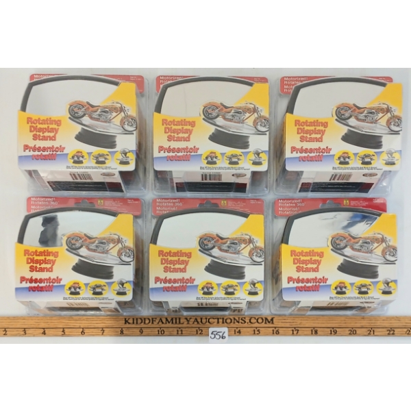 LOT OF 6 - ROTATING DISPLAY STANDS
