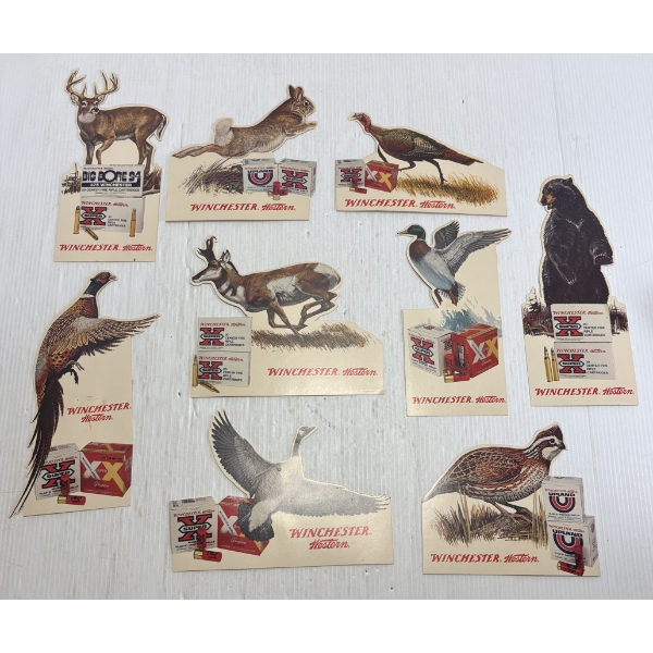 LOT OF 9 - WINCHESTER ADVERTISMENTS - PAPER