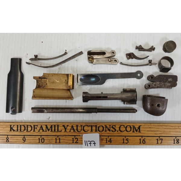 SMALL QTY OF WINCHESTER 1876 PARTS - INCL BRASS LIFTER, FIRING PIN & BOLT ETC