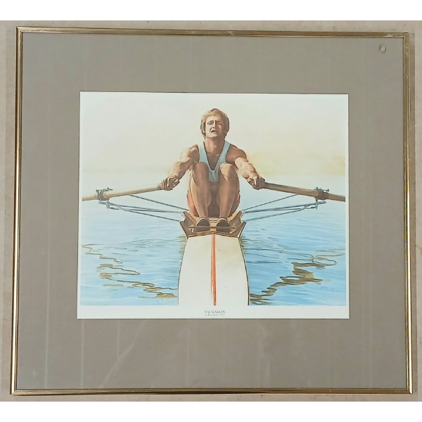 1976 "THE SCULLER" BY KEN DANBY - FRAMED PRINT