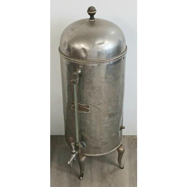 WROUGHT IRON RANGE CO. INDUSTRIAL COFFEE URN - STAINLESS STEEL - C. EARLY 20TH CENTURY