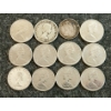 Image 4 : LOT OF 12 - 1957-1968 CDN 10 CENT COINS & 1910 5 CENT COIN