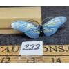Image 1 : NORWEGIAN MARIUS HAMMER SILVER & GUILLOCHE ENAMEL BUTTERFLY BROOCH
