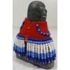 Image 4 : "DOLL IN RED DRESS" BY MARY MIKI(1920 - 1993) - STONE, WOOL & BEADS