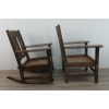Image 2 : PAIR OF MR & MRS SOLID OAK CHAIRS