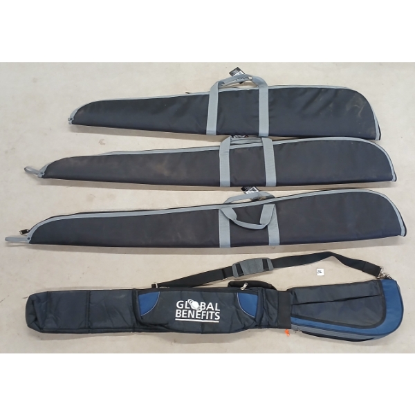 LOT OF 4 - SOFT LONG GUN CASES