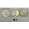 Image 2 : LOT OF 3 - CDN SILVER DOLLAR PCS - INCL 1958, '62 & '63