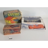 Image 1 : LOT OF 3 - BANNER DUMP TRUCK, IDEAL PLASTIC GARAGE W/ CARS & RENWAL FIRE TRUCK BUILDER