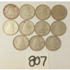 Image 2 : LOT OF 11 - 1947 CDN SILVER DIMES
