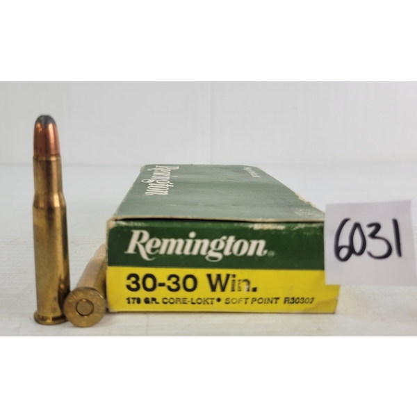 AMMO: 20X REMINGTON .30-30WIN - 170GR - SP