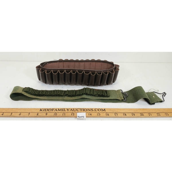 LOT OF 2 - BANDOLIER & AMMO SLING