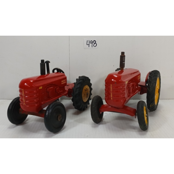 LOT OF 2 - CAST MASSEY-HARRIS TRACTORS
