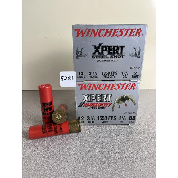 AMMO: 50X WINCHESTER 12 GA 3-1/2IN 1-3/8 OZ BB HEEL 