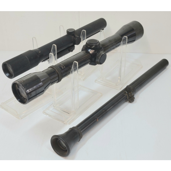 LOT OF 3 - WEAVER K4-1, BUSHNELL 3X-8X SCOPECHIEF 22 & MISC SCOPES