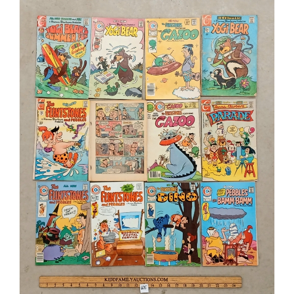 LOT OF 12 - DELL COMICS - THE FLINSTONES & YOGI BEAR 