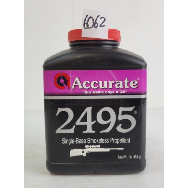 POWDER: APPROX 1LBS ACCURATE 2495 SMOKELESS POWDER