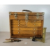 Image 3 : MACHINIST BOX W/ ACCESSORIES - INCL BRASS TOOLS