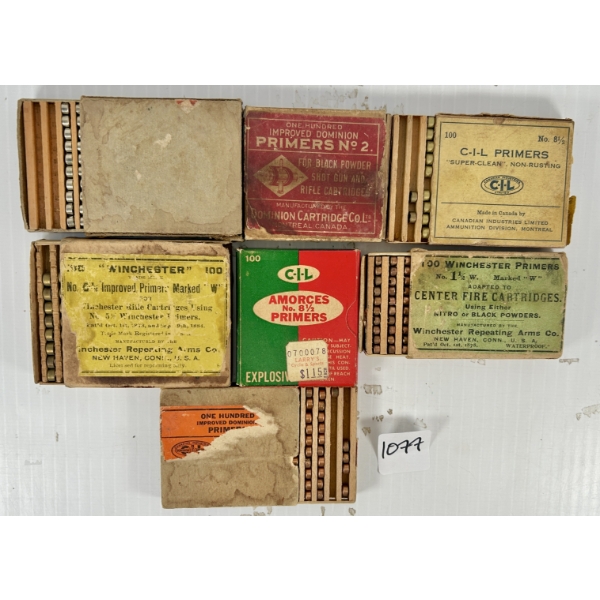PRIMERS: APPROX 450X MIXED VINTAGE PRIMERS