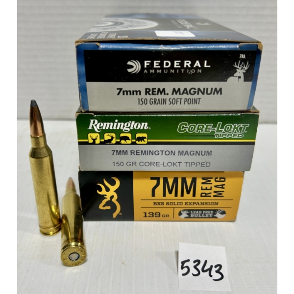AMMO: 55X 7 MM REM MAG MIXED 
