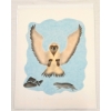 Image 2 : "A JAEGER AND SNOW BUNTING AT PLAY" BY PAULOSIE SIVUAK (1930 - 1986) - STENCIL
