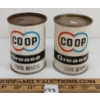 Image 1 : LOT OF 2 - CO-OP GREASE WHEEL BEARING 1B CANS