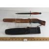 Image 1 : LOT OF 2 - GERBER & HANWEI KNIVES W/ SHEATHS