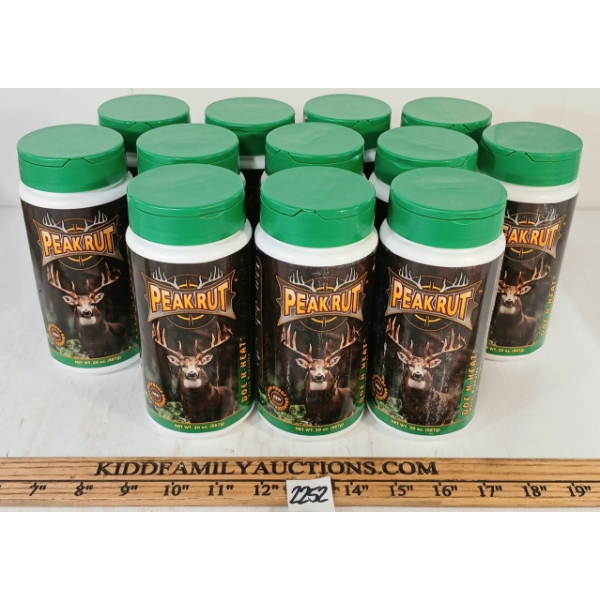 LOT OF 12 - PEAK RUT DOE-N-HEAT SCENT