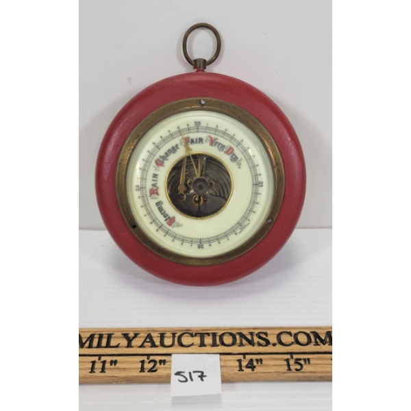 SFV BRASS & WOOD GERMAN BAROMETER