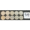 Image 1 : LOT OF 10 - 1946-1968 CDN 10 CENT COINS