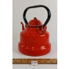Image 3 : RED ENAMEL TEA KETTLE