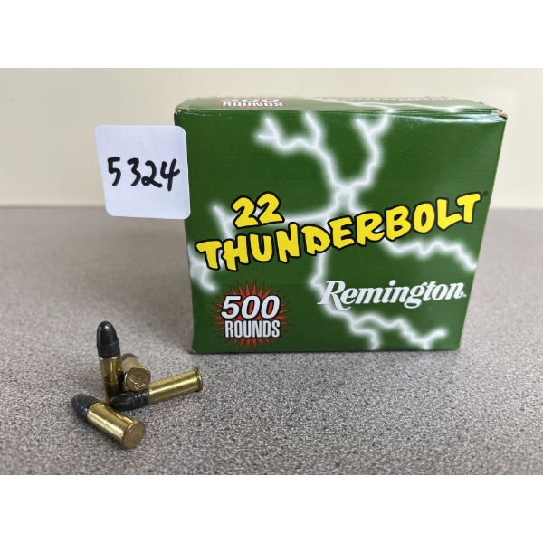 AMMO: 500X REMINGTON THUNDERBOLT .22 LR 